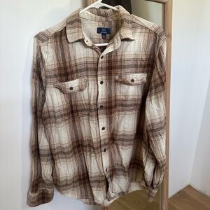 George Plaid Button-Up Shirt